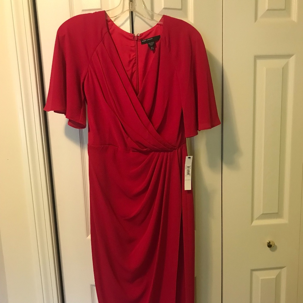 Maggy London drape dress sz4 NWT